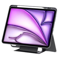HY-12B Leather Case For iPad Air 13 (2025) / (2024) / Pro 12.9 (2022) / (2021) / (2020) / (2018) Detachable Keyboard with Floating Stand