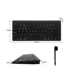 X5 Lightweight Ultra-thin Bluetooth-compatible Keyboard Portable Wireless Keyboard for Apple/Android OS (German - TechGearPal