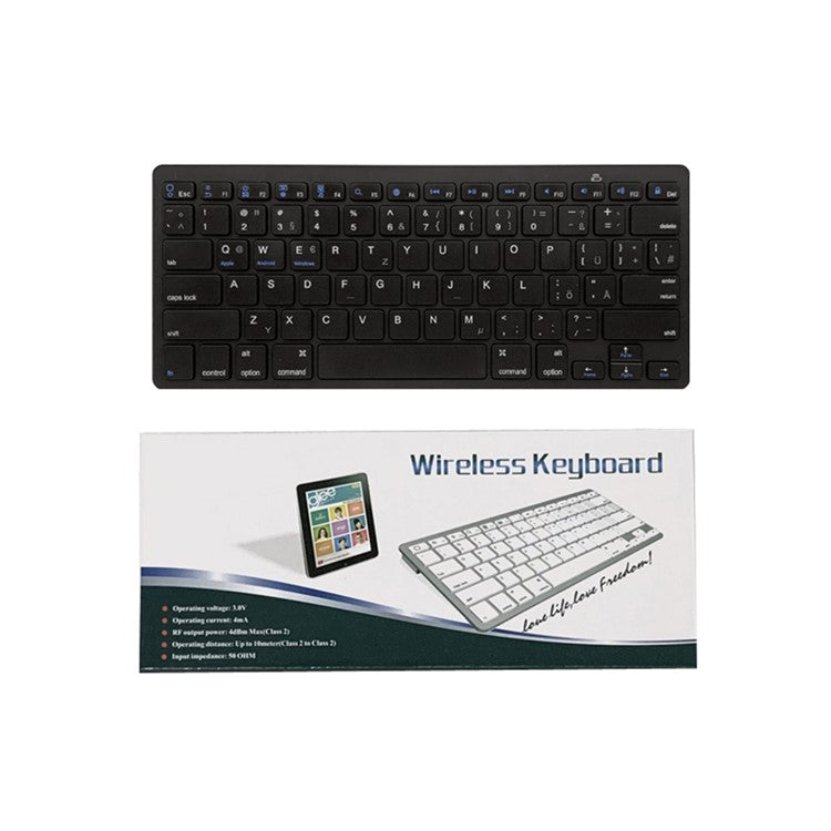 X5 Lightweight Ultra-thin Bluetooth-compatible Keyboard Portable Wireless Keyboard for Apple/Android OS (German - TechGearPal