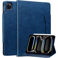 For iPad Air 13 (2025) / (2024) / Pro 12.9 (2018) / (2020) / (2021) / (2022) Case Card Slots Business Leather Tablet Cover