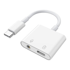 MH-CM33S USB-C to 3.5mm Headphone Audio Adapter Type-C Jack AUX Dongle Converter - TechGearPal