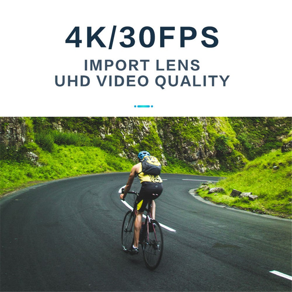 4K 30FPS Head-Mounted Video Camera WiFi Wearable Motorcycle Bike Video Recorder Camera with Microphone - TechGearPal