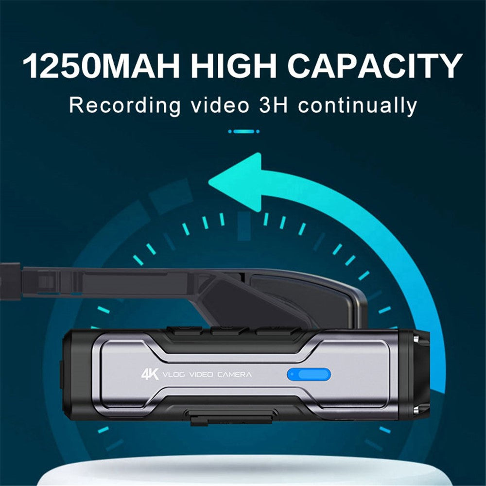 4K 30FPS Head-Mounted Video Camera WiFi Wearable Motorcycle Bike Video Recorder Camera with Microphone - TechGearPal