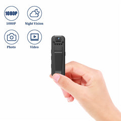 L7 Portable 1080P HD Outdoor Sports Camera 6 Light HD Infrared Wide-Angle Video Camera Conference Law Enforcement Recorder - TechGearPal