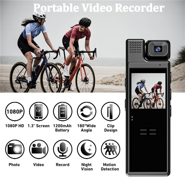 L9WiFi Outdoor Sports Conference Video Recording Camera WiFi HD Night Vision Camera - TechGearPal