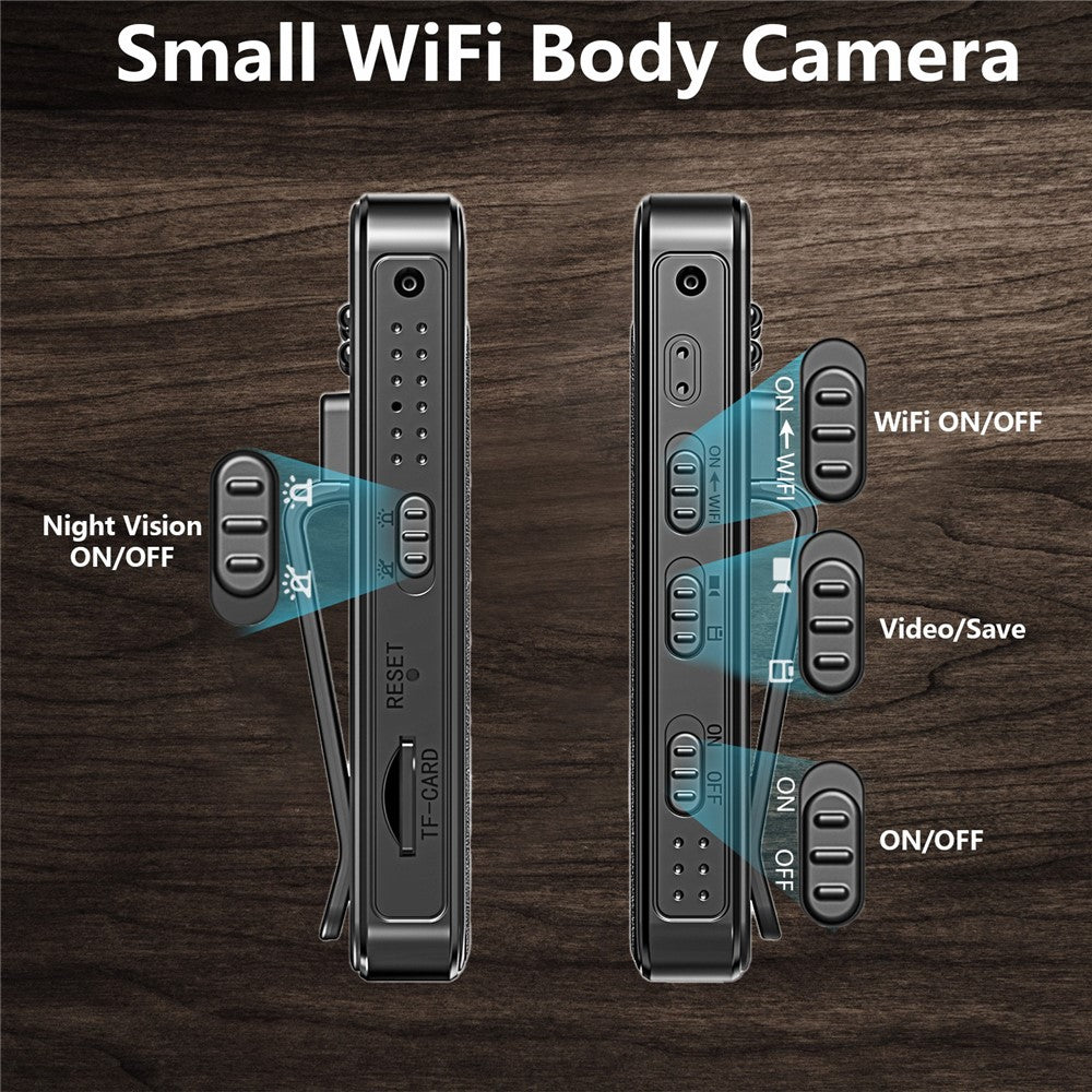 L7 WiFi Outdoor Sports Conference Video Recording Camera WiFi 1080P HD Night Vision Camera - TechGearPal