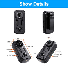 MD37 Video Recorder 2K Cycling Sports Camera with IR-CUT AP Hotspot - TechGearPal