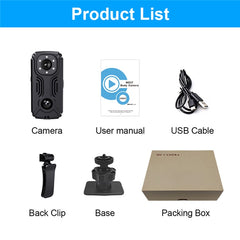 MD37 Video Recorder 2K Cycling Sports Camera with IR-CUT AP Hotspot - TechGearPal