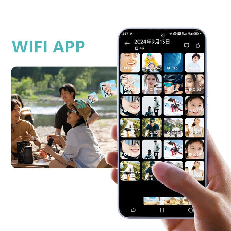 S110 First-Person View Glasses Camera IPS Display WIFI APP Control 2.7K Ultra HD Video Recorder - TechGearPal