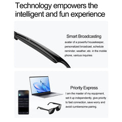 W100 AI Translation Smart Glasses Bluetooth-Compatible Call Music Fashion Sports IP67 Waterproof Hall Sensor Glasses - TechGearPal