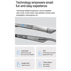 W100 AI Translation Smart Glasses Bluetooth-Compatible Call Music Fashion Sports IP67 Waterproof Hall Sensor Glasses - TechGearPal