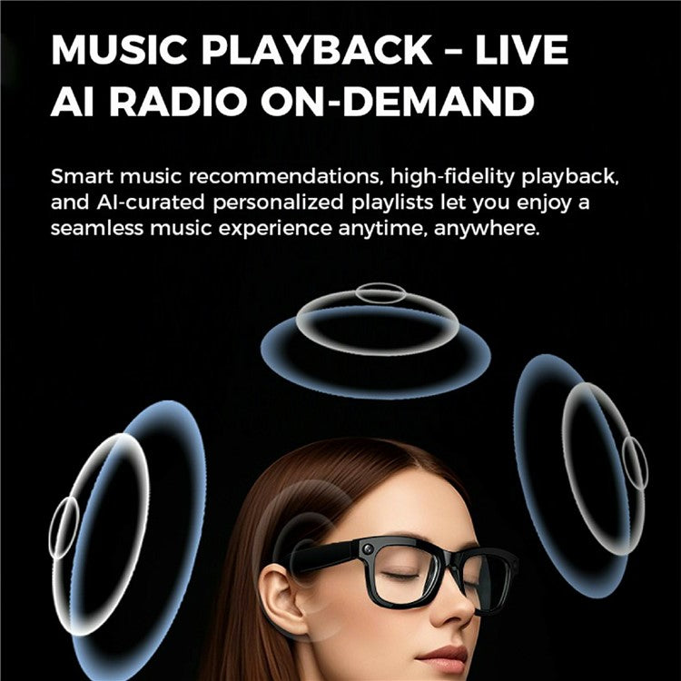M01 Smart Bluetooth-Compatible Audio Sunglasses Call / Music Voice Assistant Real-Time Translation Glasses - TechGearPal