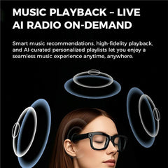 M01 Smart Bluetooth-Compatible Audio Sunglasses Call / Music Voice Assistant Real-Time Translation Glasses - TechGearPal