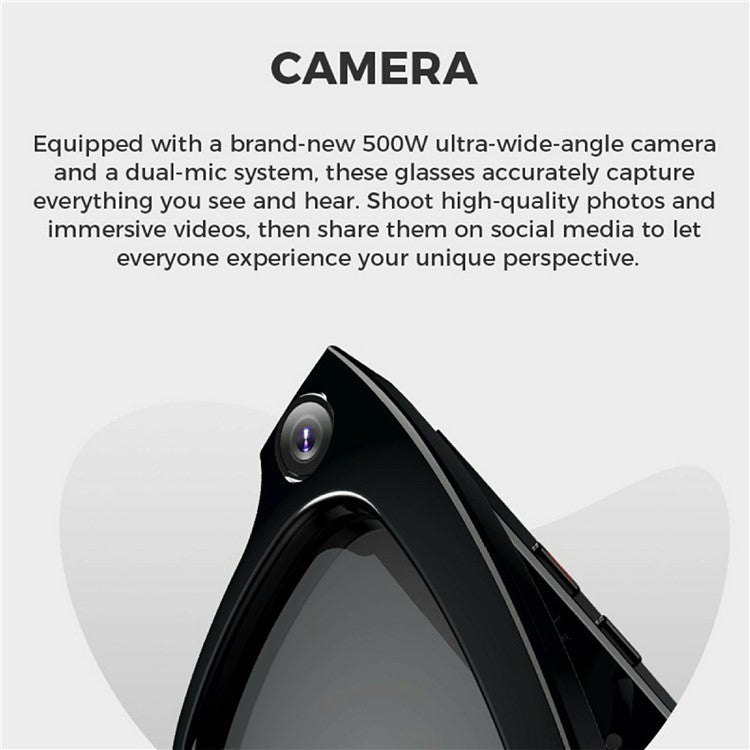 M01 Smart Bluetooth-Compatible Audio Sunglasses Call / Music Voice Assistant Real-Time Translation Glasses - TechGearPal