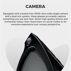 M01 Smart Bluetooth-Compatible Audio Sunglasses Call / Music Voice Assistant Real-Time Translation Glasses - TechGearPal