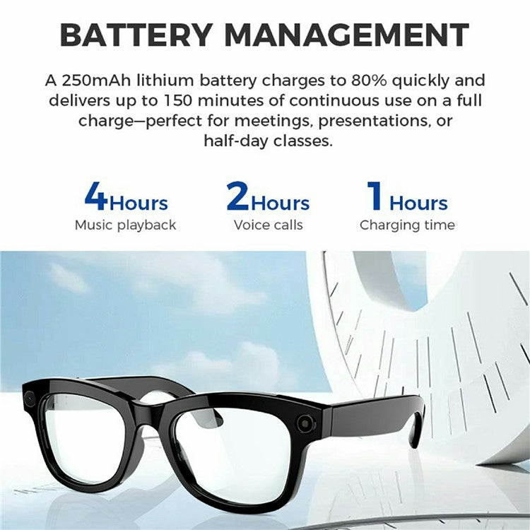 M01 Smart Bluetooth-Compatible Audio Sunglasses Call / Music Voice Assistant Real-Time Translation Glasses - TechGearPal