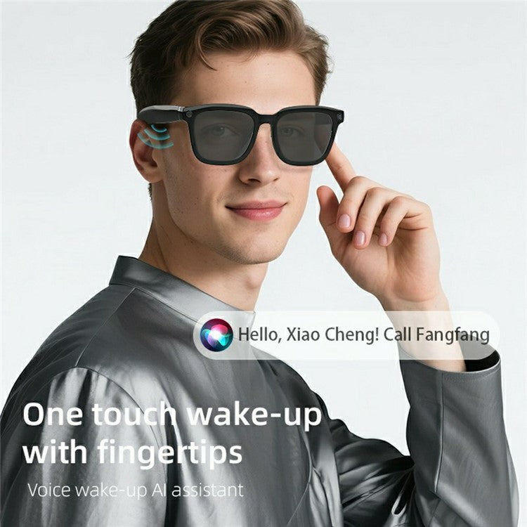 V03 Smart Glasses Wireless Real-Time Translation Glasses with AI Photography  /  Voice Calls  /  Music Playback - TechGearPal