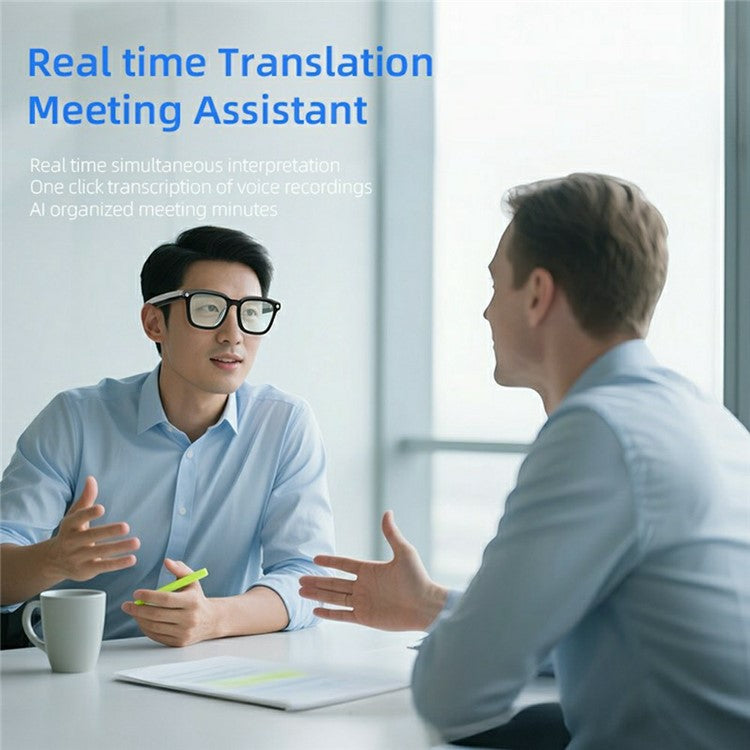 V03 Smart Glasses Wireless Real-Time Translation Glasses with AI Photography  /  Voice Calls  /  Music Playback - TechGearPal