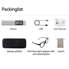 S110 First Person View Glasses Camera IPS Display WiFi APP Control 2.7K Ultra HD Video Recorder with 32G TF Card - TechGearPal