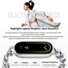 XIAOMI Smart Band 9 M2345B1 Standard Version Sport Bracelet Health Monitor 1.62-inch AMOLED Screen TPU Strap Smart Wristband - TechGearPal