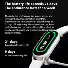 XIAOMI Smart Band 9 M2345B1 Standard Version Sport Bracelet Health Monitor 1.62-inch AMOLED Screen TPU Strap Smart Wristband - TechGearPal