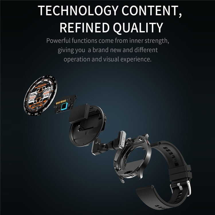 T97 2 in 1 Smart Watch with Wireless Earbuds Bluetooth-Compatible Call Health Monitoring Sports Waterproof Watch - TechGearPal