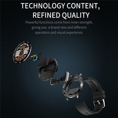 T97 2 in 1 Smart Watch with Wireless Earbuds Bluetooth-Compatible Call Health Monitoring Sports Waterproof Watch - TechGearPal
