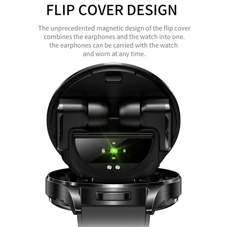 T97 2 in 1 Smart Watch with Wireless Earbuds Bluetooth-Compatible Call Health Monitoring Sports Waterproof Watch - TechGearPal