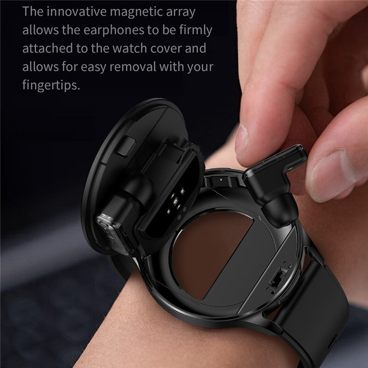 T97 2 in 1 Smart Watch with Wireless Earbuds Bluetooth-Compatible Call Health Monitoring Sports Waterproof Watch - TechGearPal