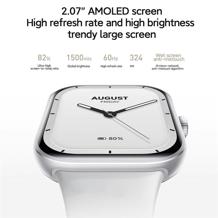 XIAOMI Redmi Watch 5 2.07 Inch AMOLED Screen Bluetooth-Compatible Calling Health Monitor Smart Watch with TPU Strap (Chinese Version) - TechGearPal