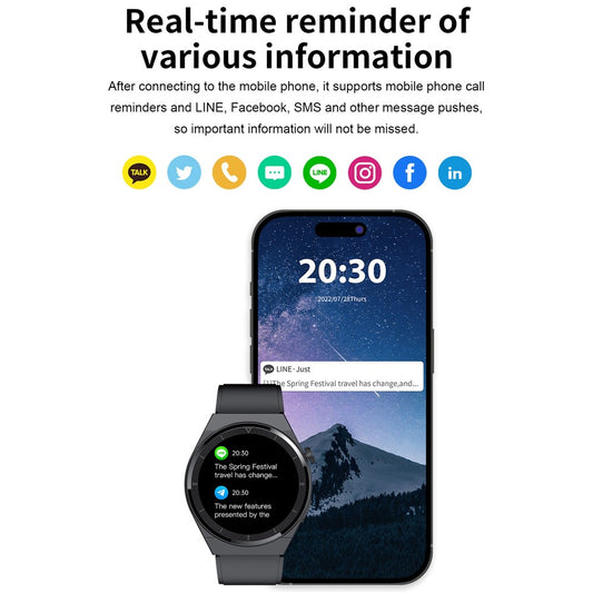 T88 TPU Strap 1.39 inch Bluetooth-compatible Call Smart Watch Waterproof Sleep Health Monitoring Sports Bracelet - TechGearPal