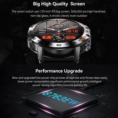 K52 1.39 inch IPS Display Smart Watch Heart Rate Monitor Bluetooth-Compatible Talk Long Standby Sports Bracelet - TechGearPal