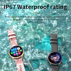 KT60 1.39-inch Fitness Tracker Bluetooth-compatible Call Voice Assistant Waterproof Smart Bracelet - TechGearPal