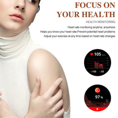 Watch3 pro 1.3" AMOLED Smart Watch with Metal Case Bluetooth-compatible Call Women Health Bracelet with Heart Rate Monitoring - TechGearPal