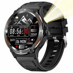 KT76 3ATM Waterproof Health Monitor 1.53-inch Bluetooth-compatible Smart Watch with Flashlight - TechGearPal