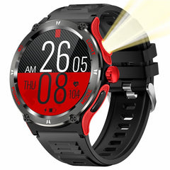 KT76 3ATM Waterproof Health Monitor 1.53-inch Bluetooth-compatible Smart Watch with Flashlight - TechGearPal