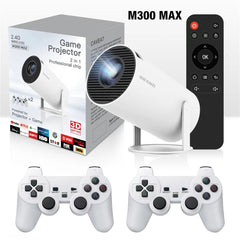 M300 MAX RK3326 2 Game Consoles Android 10 Portable 3D Game Projector 4K Smart Home Theater