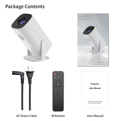 P30 Mini Projector Android 11 WiFi 6 4K 1080P Bluetooth-Compatible 5.0 Home Cinema Projector