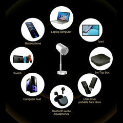 TS-3 1+8G Hidden Retractable Bracket 4K HD Video Smart Projector WiFi Bluetooth-compatible Home Theater Device