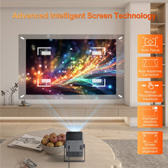 HM103-A Dual-Band Bluetooth-compatible 5.0 1080P Auto Focus Projector with 270-Degree Adjustable