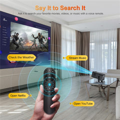 HM103-B Dual-Band Bluetooth-compatible 5.0 1080P Auto Focus Projector with 270-Degree Adjustable