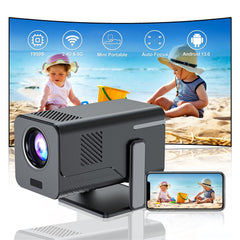 HM103-B Dual-Band Bluetooth-compatible 5.0 1080P Auto Focus Projector with 270-Degree Adjustable