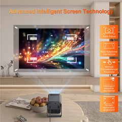 HM103-B Dual-Band Bluetooth-compatible 5.0 1080P Auto Focus Projector with 270-Degree Adjustable
