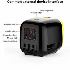 L1 Mini Projector for Kids Portable LED Projector with Built-In Speaker Home Entertainment Device
