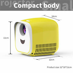 L1 Mini Projector for Kids Portable LED Projector with Built-In Speaker Home Entertainment Device