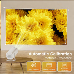 S40 Ultra Portable Projector Android Gaming Projector LED 1024x600P 120 ANSI Lumens 30-100 Inch Scree - TechGearPal