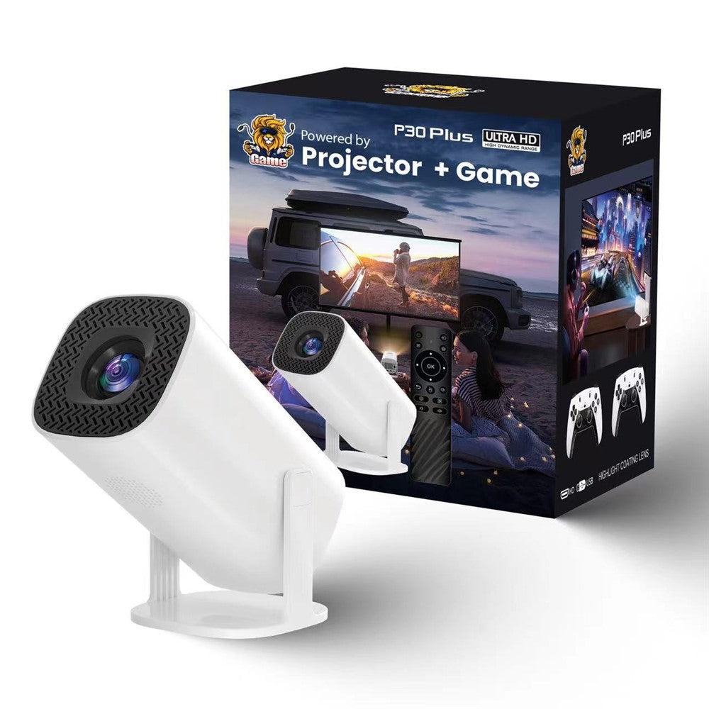 Tragbarer Gaming-LED-Projektor P30Plus 1280 x 720P 150 ANSI-Lumen Android 11-Spieleprojektor 