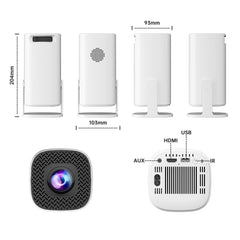 P30 Ultra Portable LED Gaming Projector 150 ANSI Lumens Android 11 WiFi Bluetooth-Compatible Game Projector