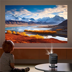 C1000 Upgraded DLP Mini Projector Home Outdoor Portable HD Projection Device (CE Certified)