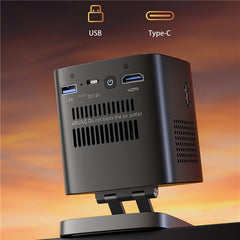 C1000 Upgraded DLP Mini Projector Home Outdoor Portable HD Projection Device (CE Certified)
